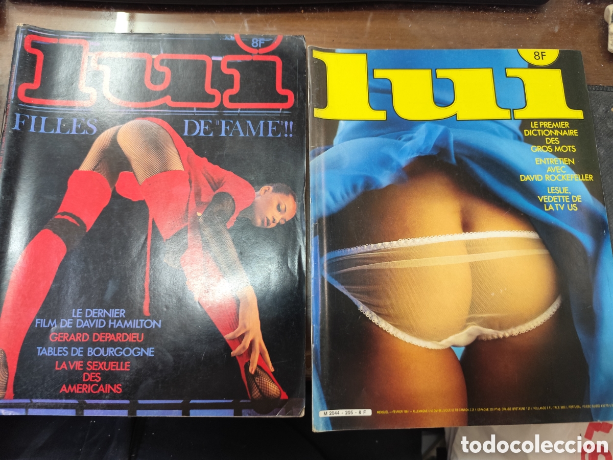 Coleccionismo de revistas y peri&oacute;dicos: Lote 7 ejemplares.Revista Erotica francesa Lui. A&ntilde;os 80. No se venden sueltas