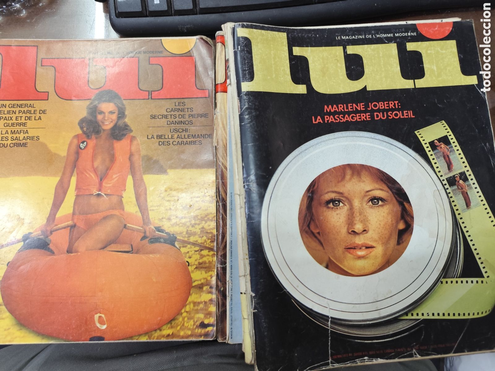 Coleccionismo de revistas y peri&oacute;dicos: Lote 9 ejemplares revista Erotica francesa LUi. A&ntilde;os 70
