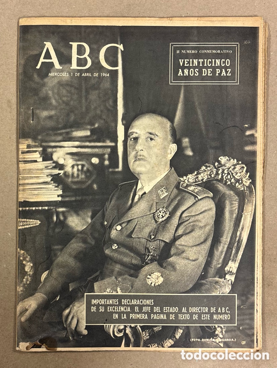Coleccionismo de revistas y peri&oacute;dicos: ABC (1 ABRIL 1964). NUMERO EXTRAORDINARIO: VEINTICINCO A&Ntilde;OS DE PAZ, DECLARACIONES FRANCO,&hellip;
