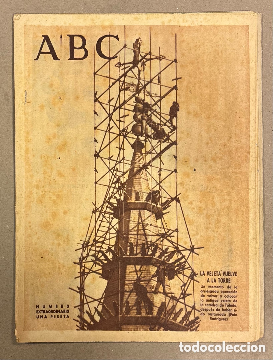 Collezionismo di Riviste e Giornali: ABC (12 ENERO 1952). LA VELETA VUELVE A LA TORRE DE LA CATEDRAL DE VALENCIA,&hellip;