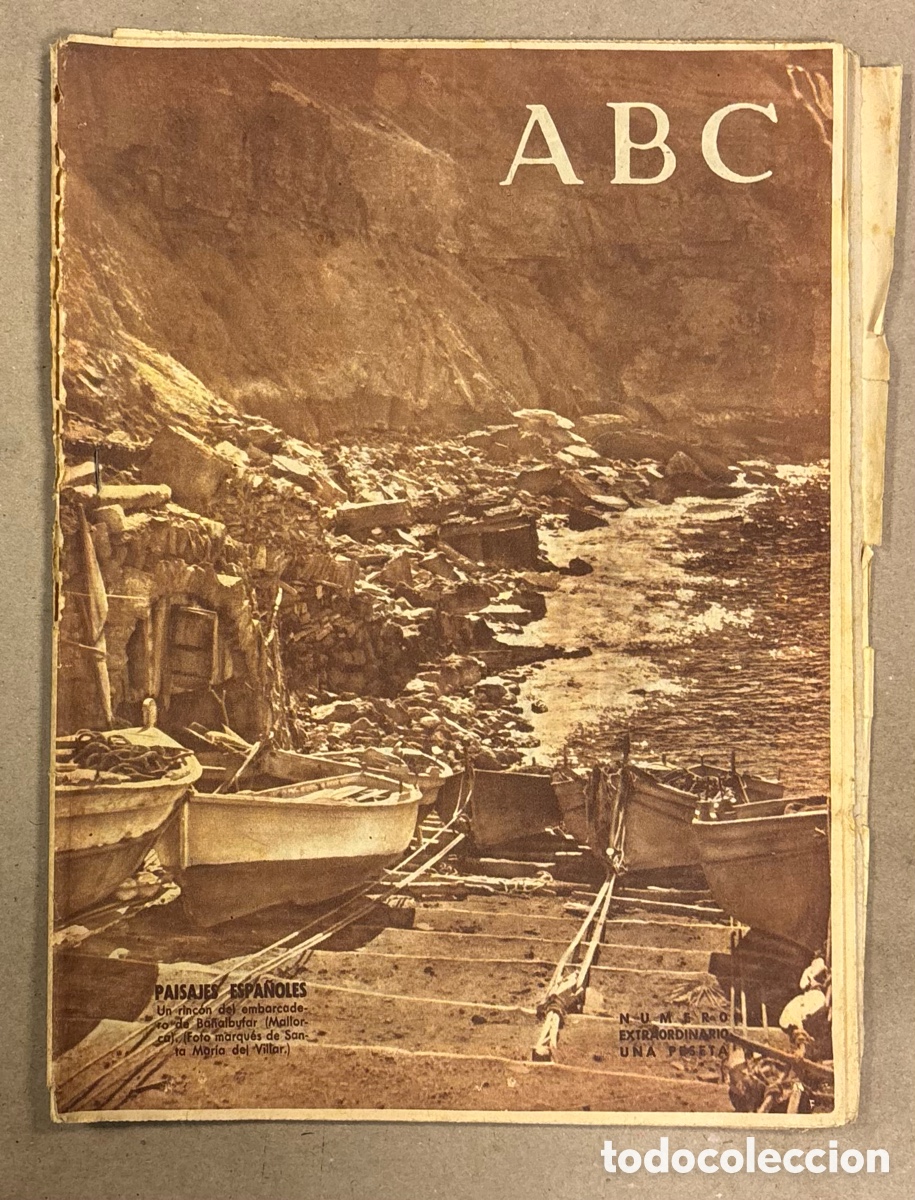 Coleccionismo de revistas y peri&oacute;dicos: ABC (23 FEBRERO 1952). N&Uacute;MERO EXTRAORDINARIO: EMBARCADERO DE BA&Ntilde;ALBUFAR DE MALLORCA, INDUSTRIA ESPA&Ntilde;