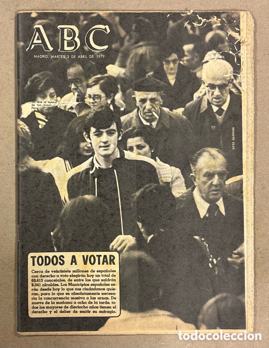 Coleccionismo de revistas y peri&oacute;dicos: ABC (3 ABRIL 1979). ELECCIONES MUNICIPALES DE 1979 TODOS A VOTAR, ESPA&Ntilde;A - POLONIA F&Uacute;TBOL,.,,