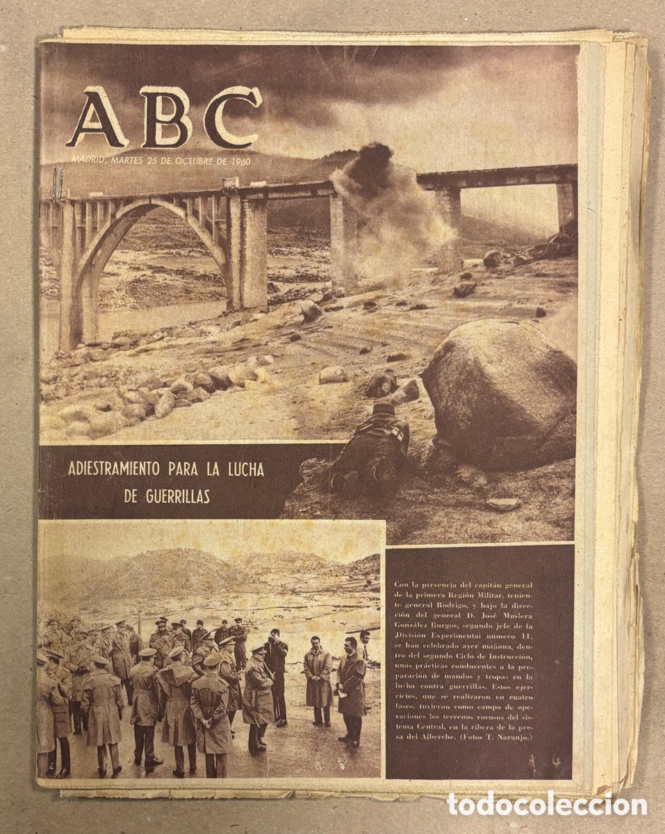 Coleccionismo de revistas y peri&oacute;dicos: ABC (25 OCTUBRE 1960). ADIESTRAMIENTO PARA LA LUCHA DE GUERRILLAS EJ&Eacute;RCITO ESPA&Ntilde;OL,&hellip;