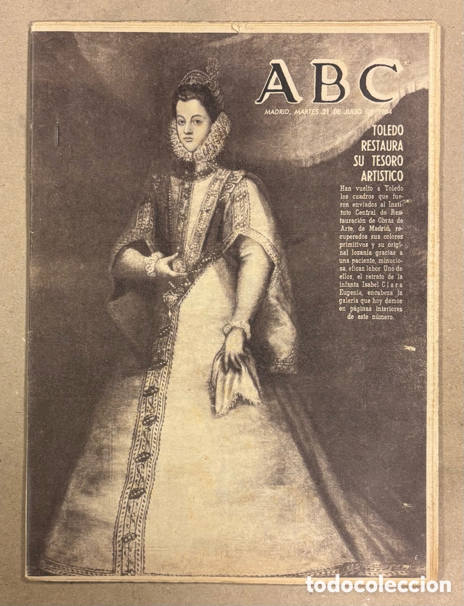 Coleccionismo de revistas y peri&oacute;dicos: ABC (21 JULIO 1964). TOLEDO RESTAURANTE SU TESORO ART&Iacute;STICO, MIL&Aacute;N FICHAJE DI STEFANO,&hellip;