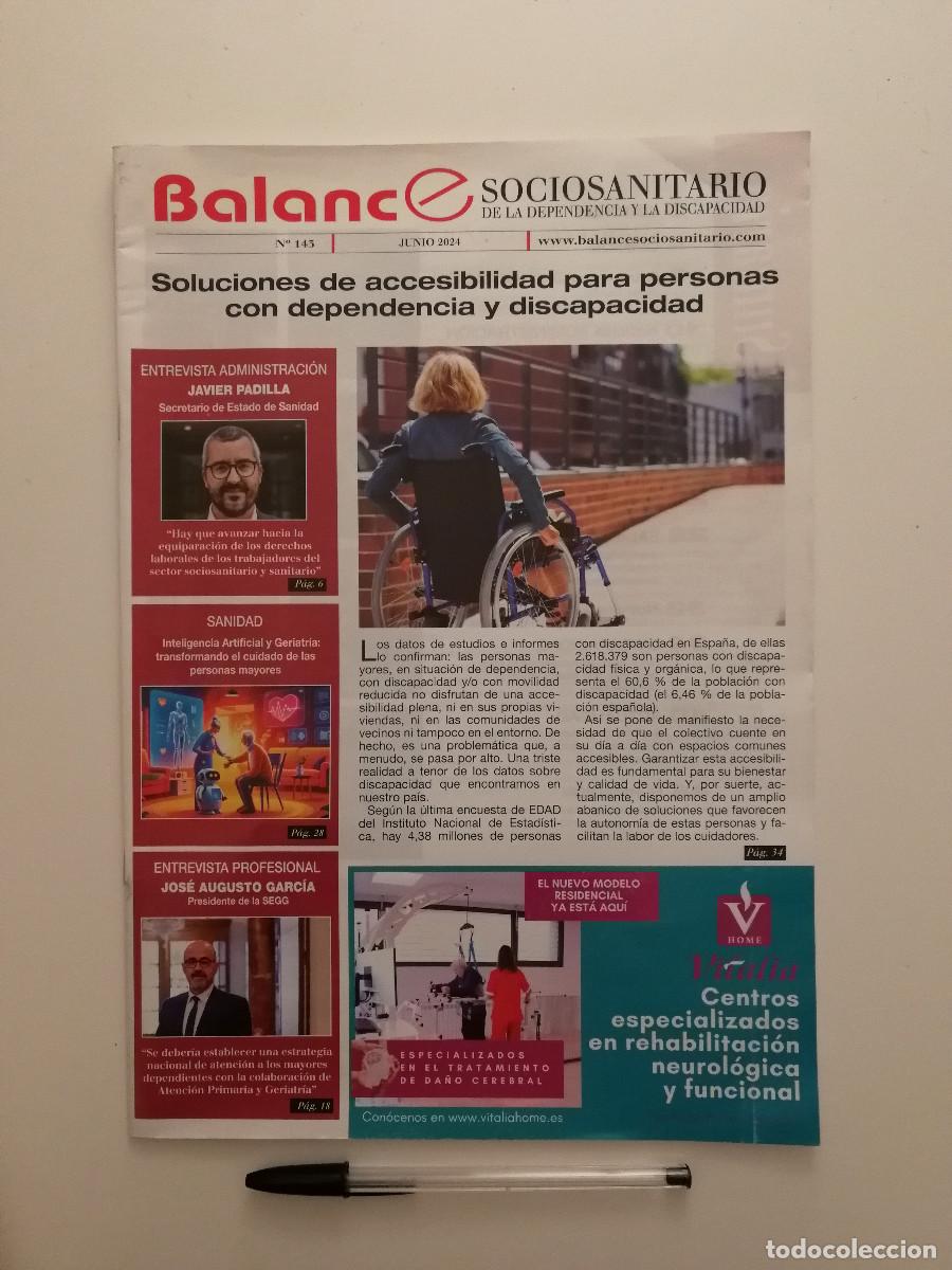 Coleccionismo de revistas y peri&oacute;dicos: REVISTA - Balance Sociosanitario DE LA Dependencia y LA Discapacidad - MEDICINA - NUM. 143 - SALUD