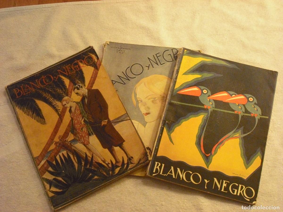 Collezionismo di Riviste e Giornali: BLANCO Y NEGRO. LOTE DE 3 REVISTAS DE 1930 . LOS N&ordm; 2033, 2037 Y 2041,