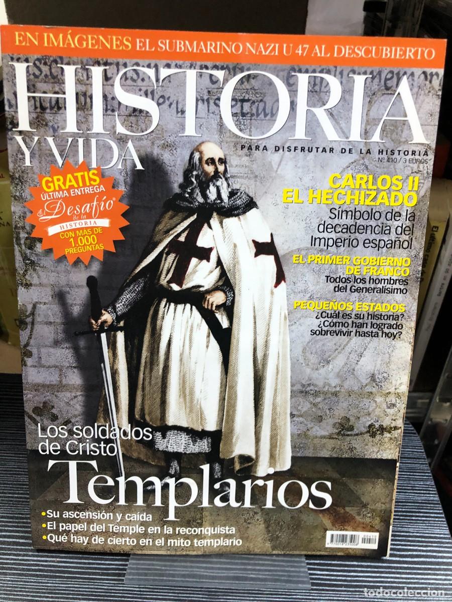 Collezionismo di Riviste e Giornali: Historia y Vida &mdash; N.&ordm; 410: Templarios: Los soldados de Cristo