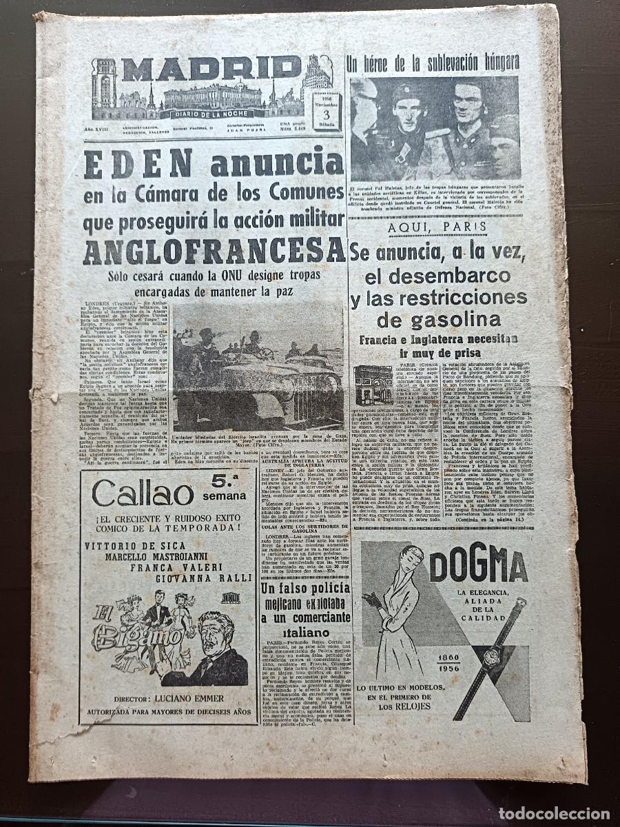 Coleccionismo de revistas y peri&oacute;dicos: MADRID - N&Uacute;MERO 5469 - 1956