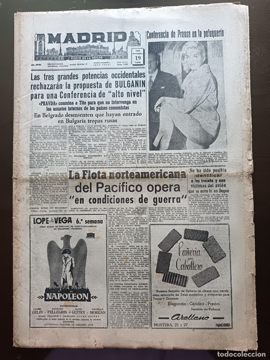 Coleccionismo de revistas y peri&oacute;dicos: MADRID - N&Uacute;MERO 5482 - 1956