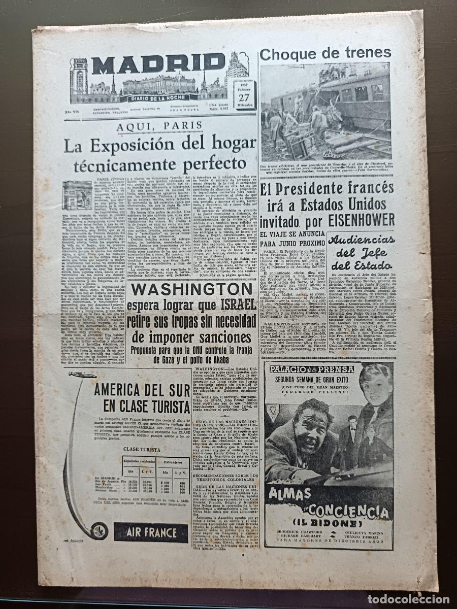Collectionnisme de Revues et Journaux: MADRID - N&Uacute;MERO 5567 - 1957