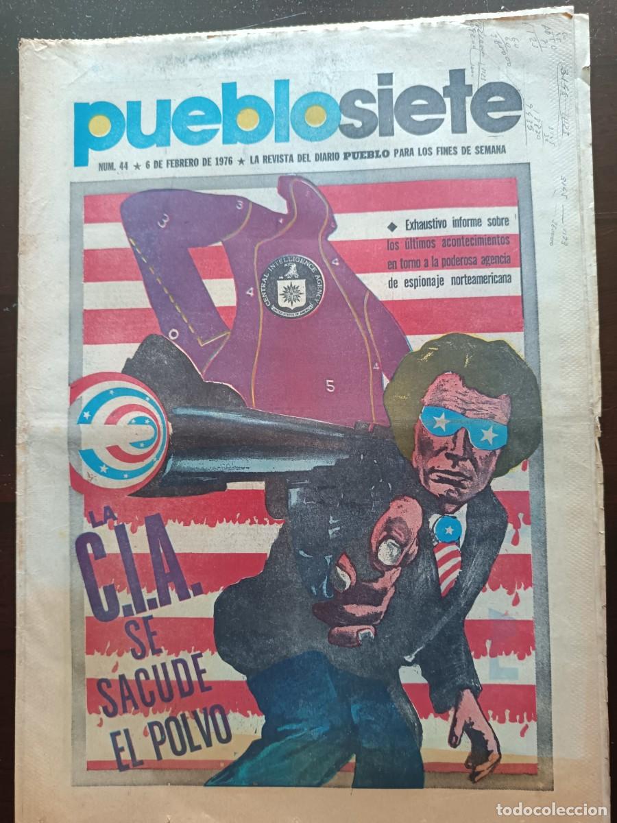 Coleccionismo de revistas y peri&oacute;dicos: PUEBLO SIETE - N&Uacute;MERO 44 - 1976