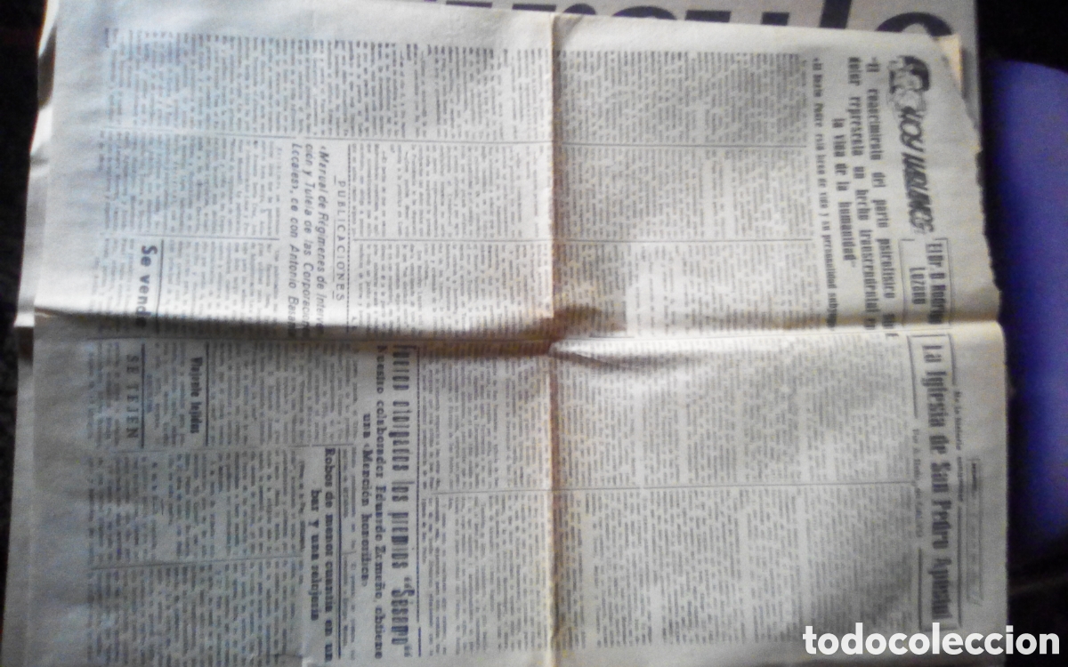 Coleccionismo de revistas y peri&oacute;dicos: Ofensiva. &Oacute;rgano de F.E.T y de las J.O.N.S. Cuenca. N&deg; 1660. 19-02-1956. &iquest;Es Rusia qui&eacute;n suministra
