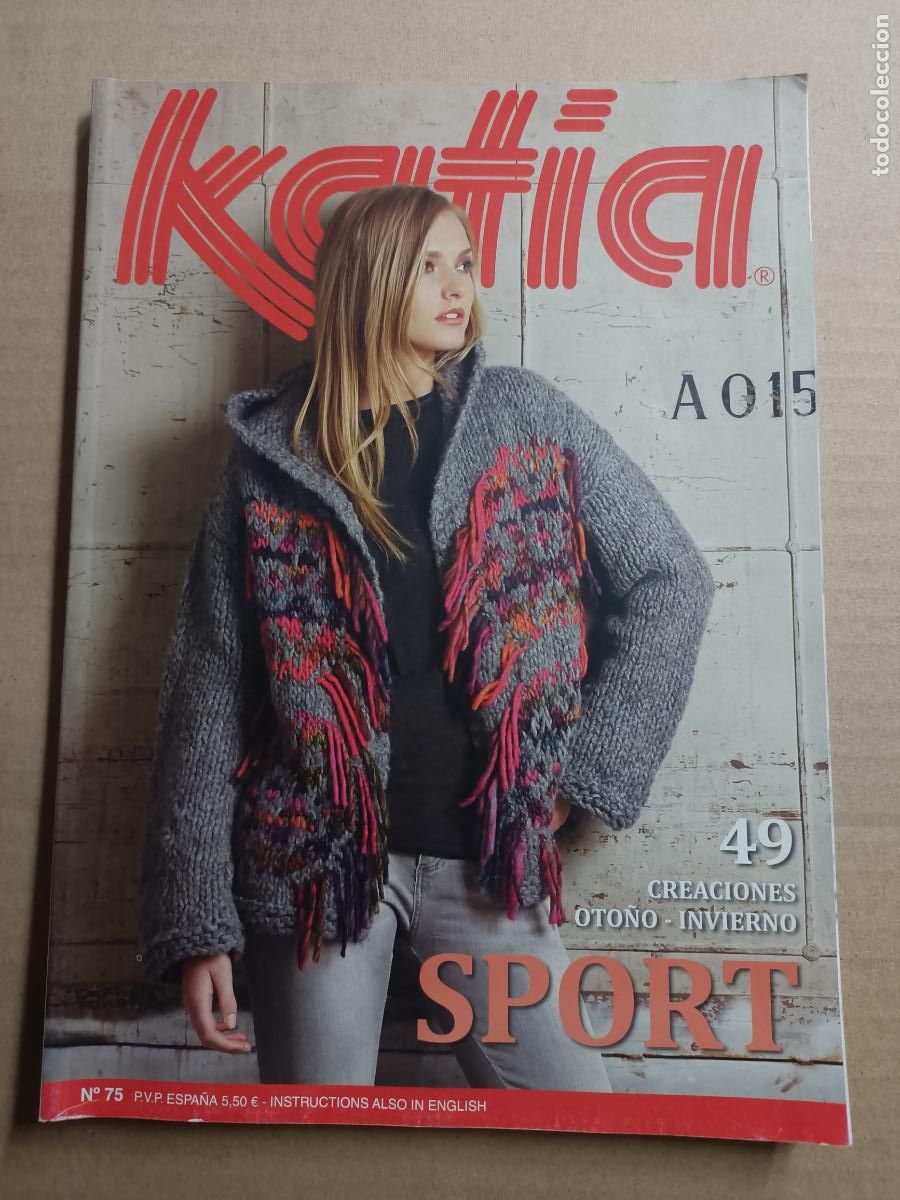 Collectionnisme de Revues et Journaux: KATIA 75. REVISTA DE PUNTO PARA MUJER Y HOMBRE. 49 CREACIONES DE SPORT OTO&Ntilde;O- INVIERNO