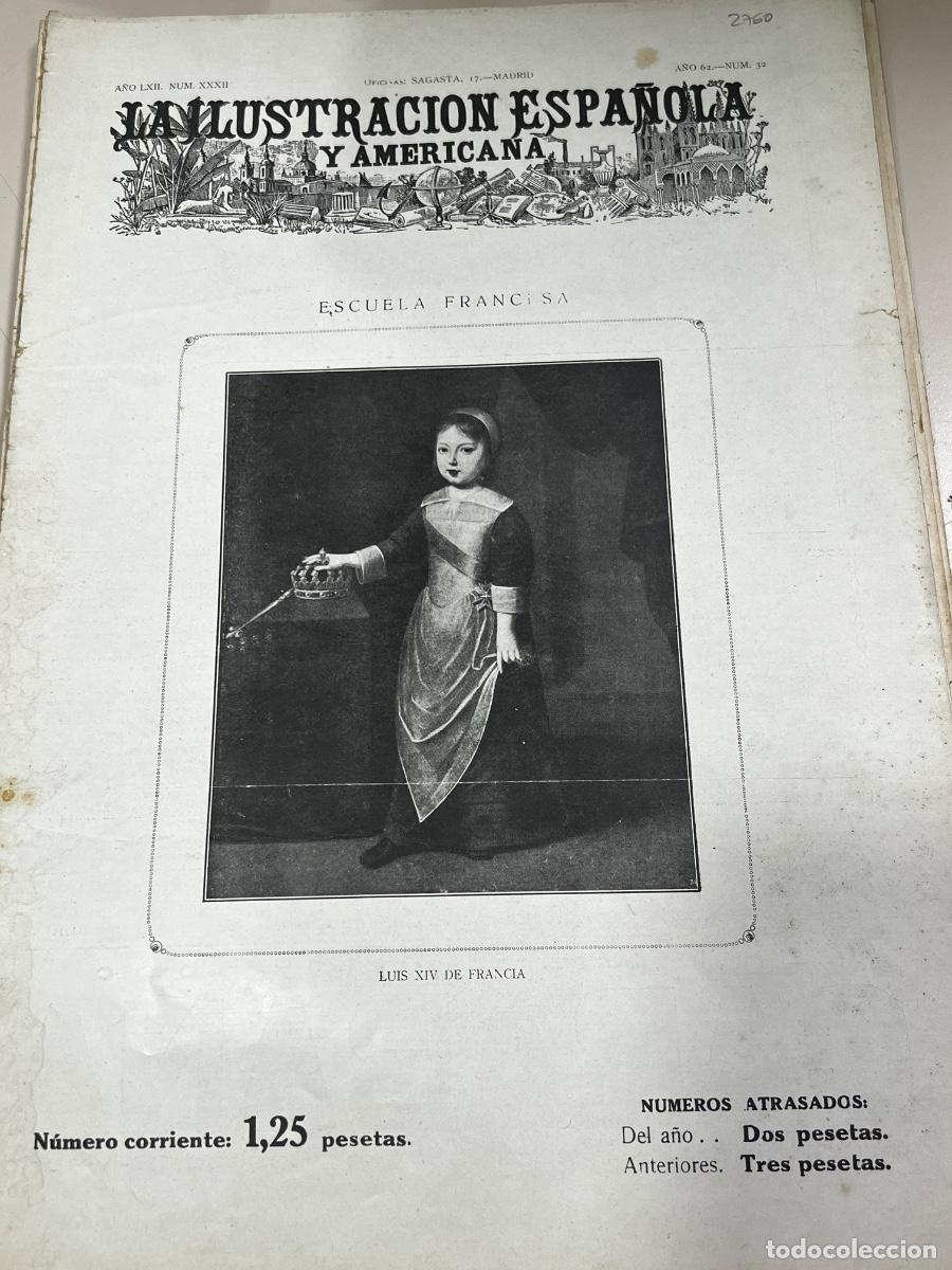 Coleccionismo de revistas y peri&oacute;dicos: LA ILUSTRACI&Oacute;N ESPA&Ntilde;OLA Y AMERICANA. A&Ntilde;O 62. N&deg; 33. MADRID, 30 DE AGOSTO DE 1918.