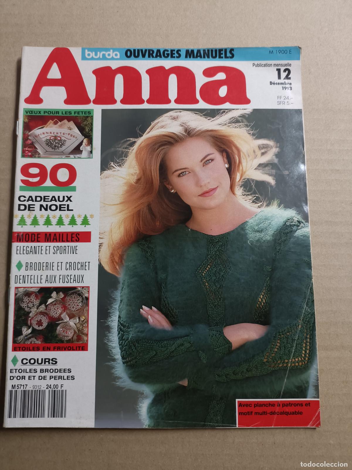 Coleccionismo de revistas y peri&oacute;dicos: BURDA ANNA DECEMBRE 1983. MOTIVOS NAVIDE&Ntilde;OS. GANCHILLO. BORDADOS. BORDADO CON PERLAS. COMPLEMENTOS