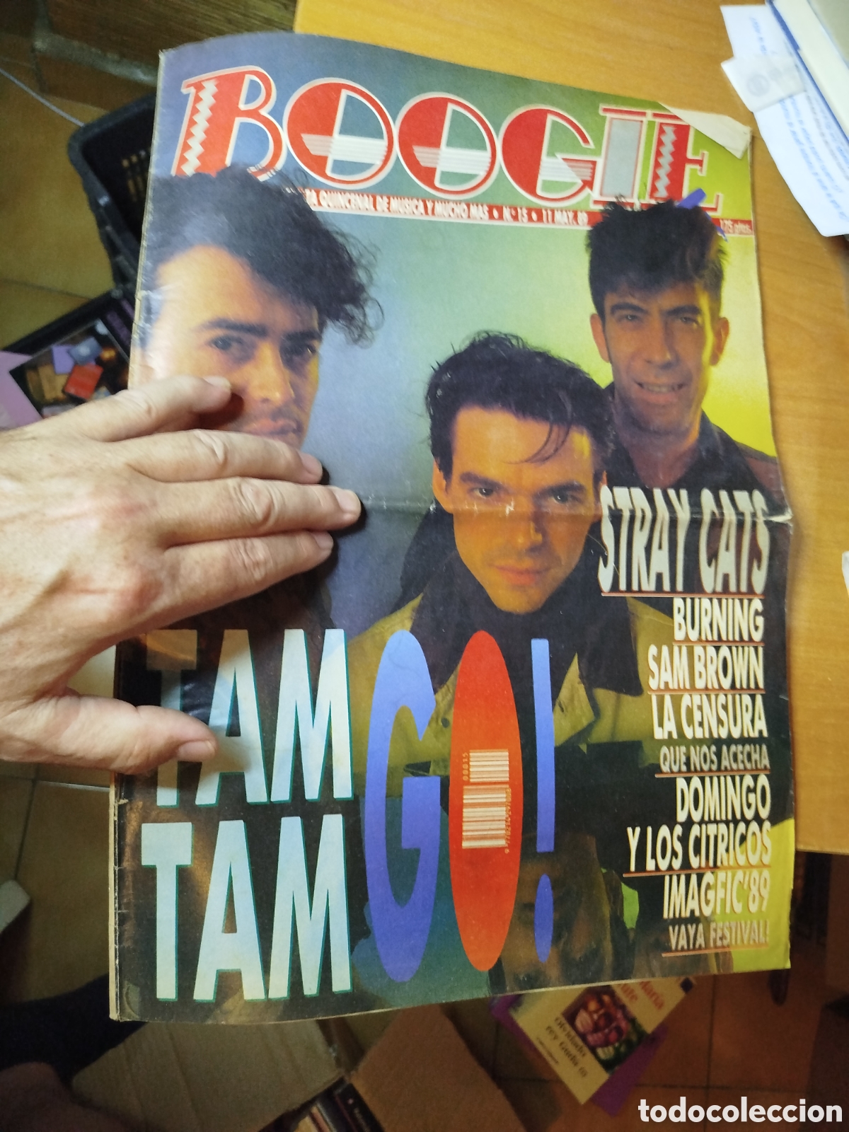 Coleccionismo de revistas y peri&oacute;dicos: Boogie 15. Tam Tam go. Burning. Sam Brown. M&uacute;sica y m&uacute;sicos de los 80