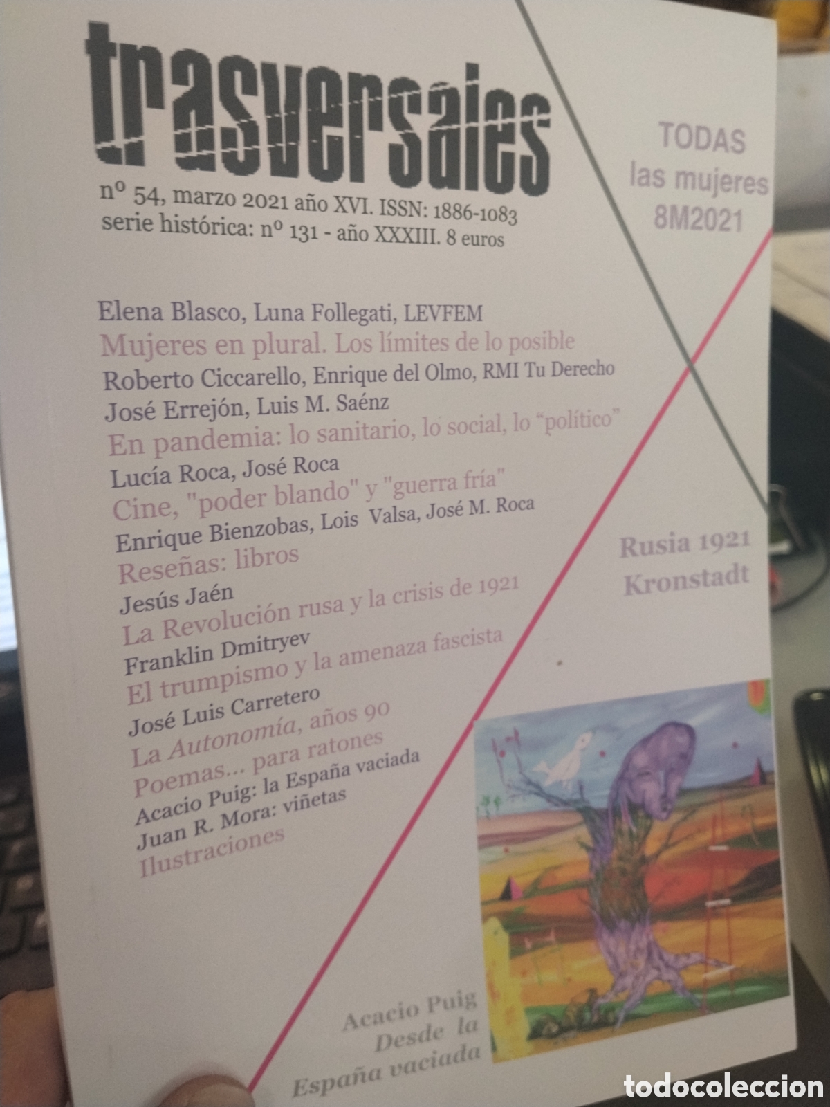 Coleccionismo de revistas y peri&oacute;dicos: Trasversales n. 54. Marzo 2021
