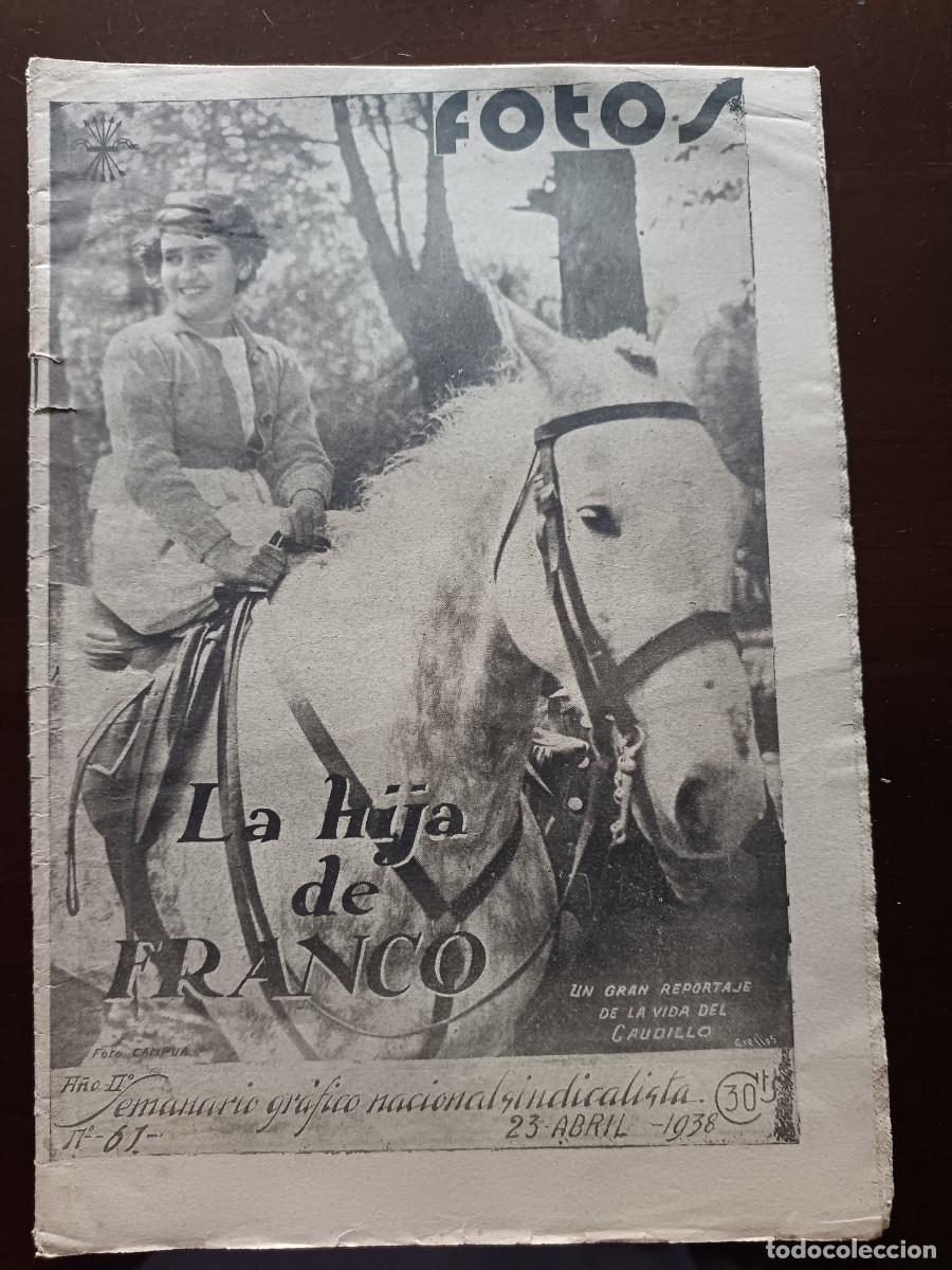 Coleccionismo de revistas y peri&oacute;dicos: FOTOS - N&Uacute;MERO 61 - 1938