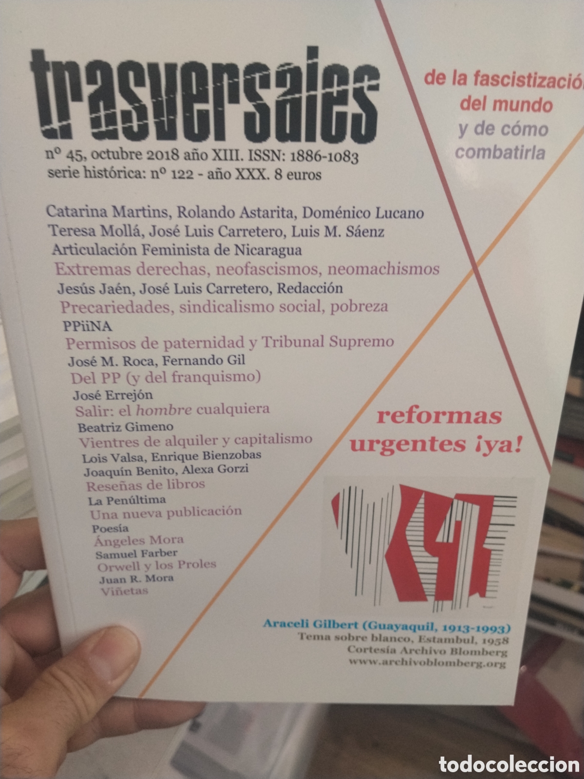 Collezionismo di Riviste e Giornali: Trasversales n. 45. Octubre 2018