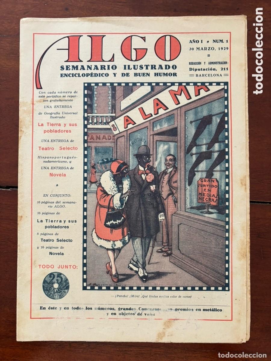 Colecionismo de Revistas e Jornais: Revista Algo n&uacute;mero 1. 30 marzo 1929. Muy rara