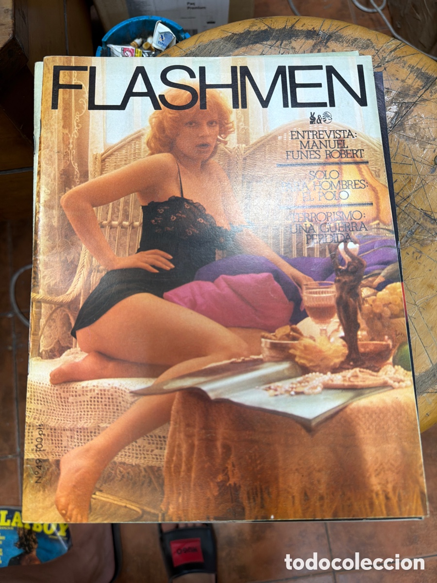 Coleccionismo de revistas y peri&oacute;dicos: Lote de 3 revistas flashman er&oacute;tica .a&ntilde;o 1971. N49 51 50.contienen p&oacute;ster central