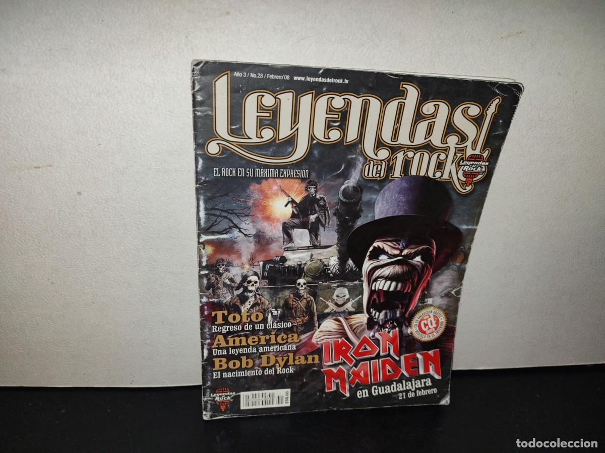Coleccionismo de revistas y peri&oacute;dicos: 201- Leyendas Del Rock. Iron Maiden En Guadalajara, Bob Dylan - No. 28, Febrero 2008