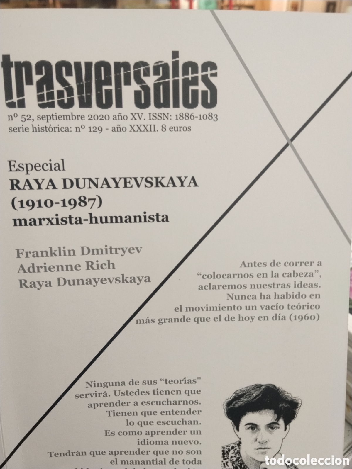Coleccionismo de revistas y peri&oacute;dicos: Trasversales n. 52. Septiembre 2020
