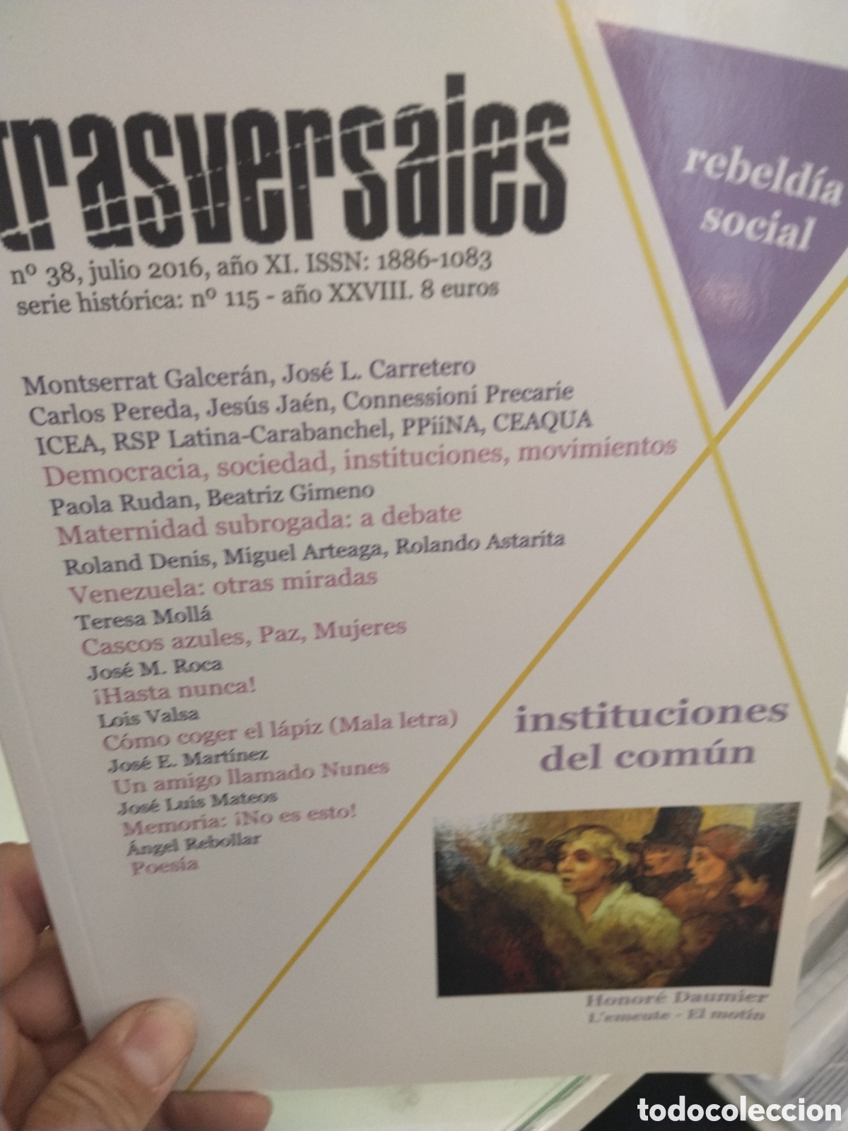 Collection Magazines and Newspapers: Trasversales. N. 38. Julio 2016.
