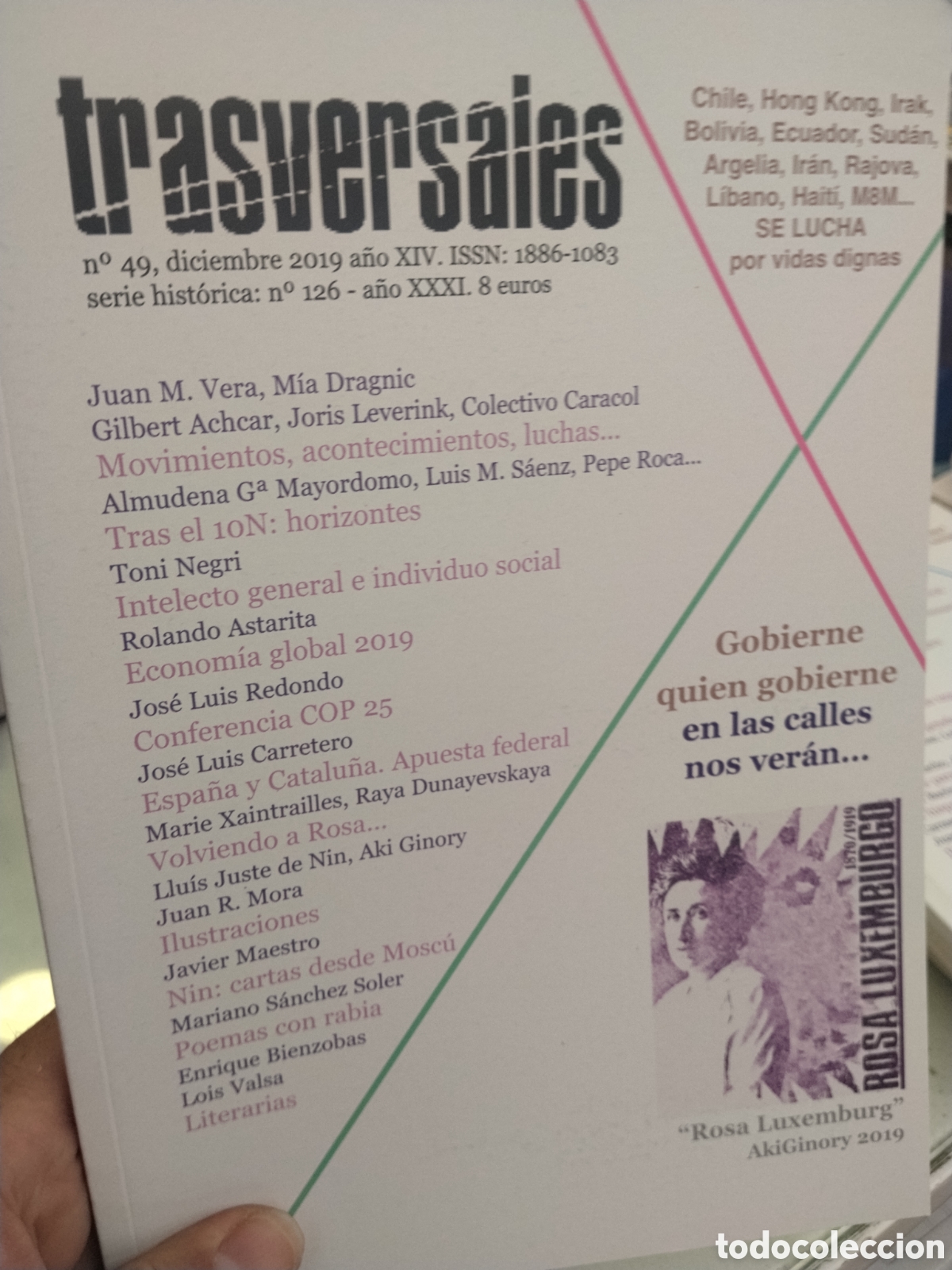 Collection Magazines and Newspapers: Trasversales n. 49. Diciembre 2019.
