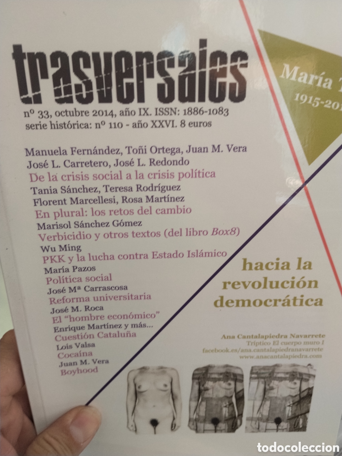 Collectionnisme de Revues et Journaux: Trasversales n. 33. Octubre 2014