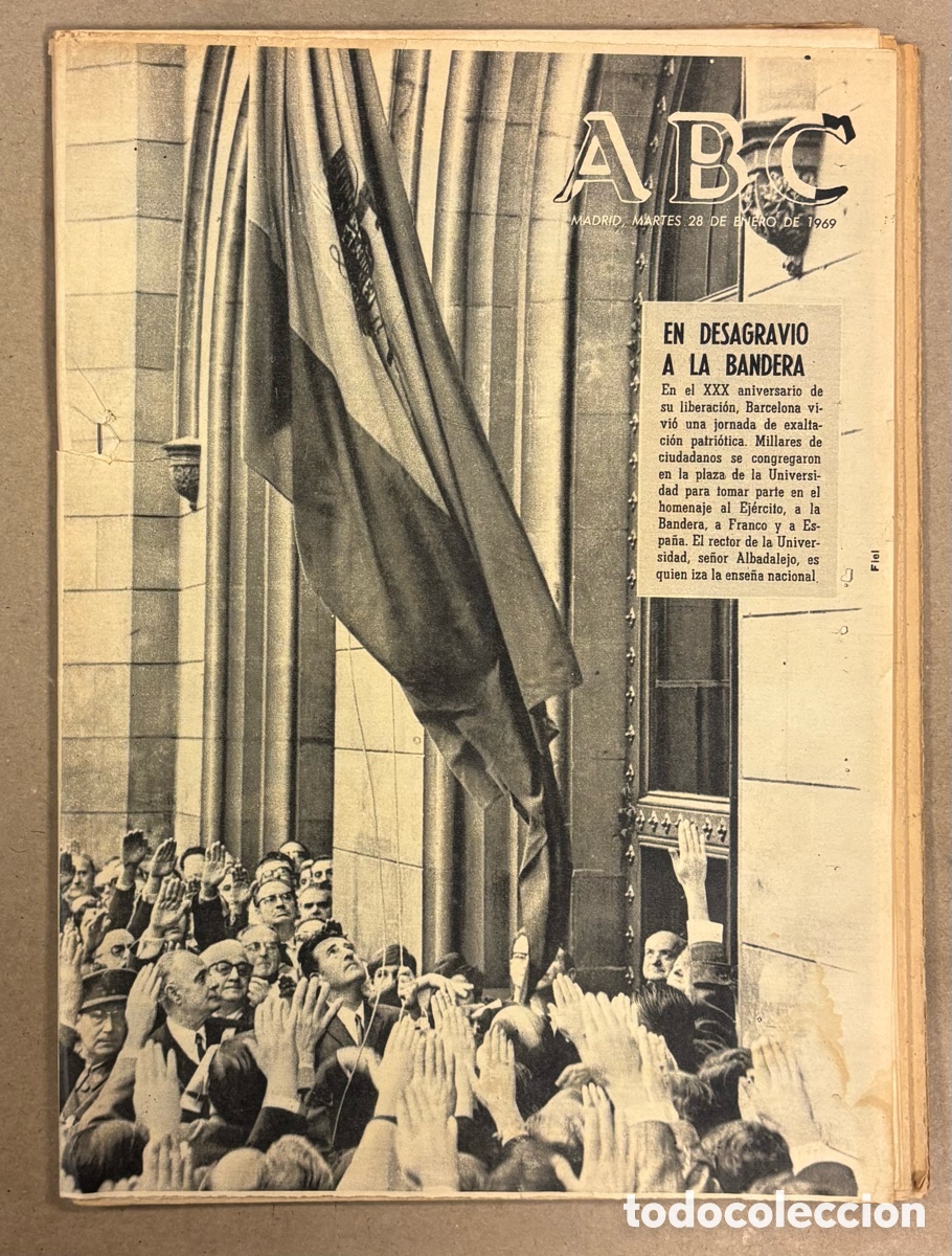 Collectionnisme de Revues et Journaux: ABC (28 DE ENERO DE 1969). XXX ANIVERSARIO DE LA LIBERACI&Oacute;N DE BARCELONA,&hellip;