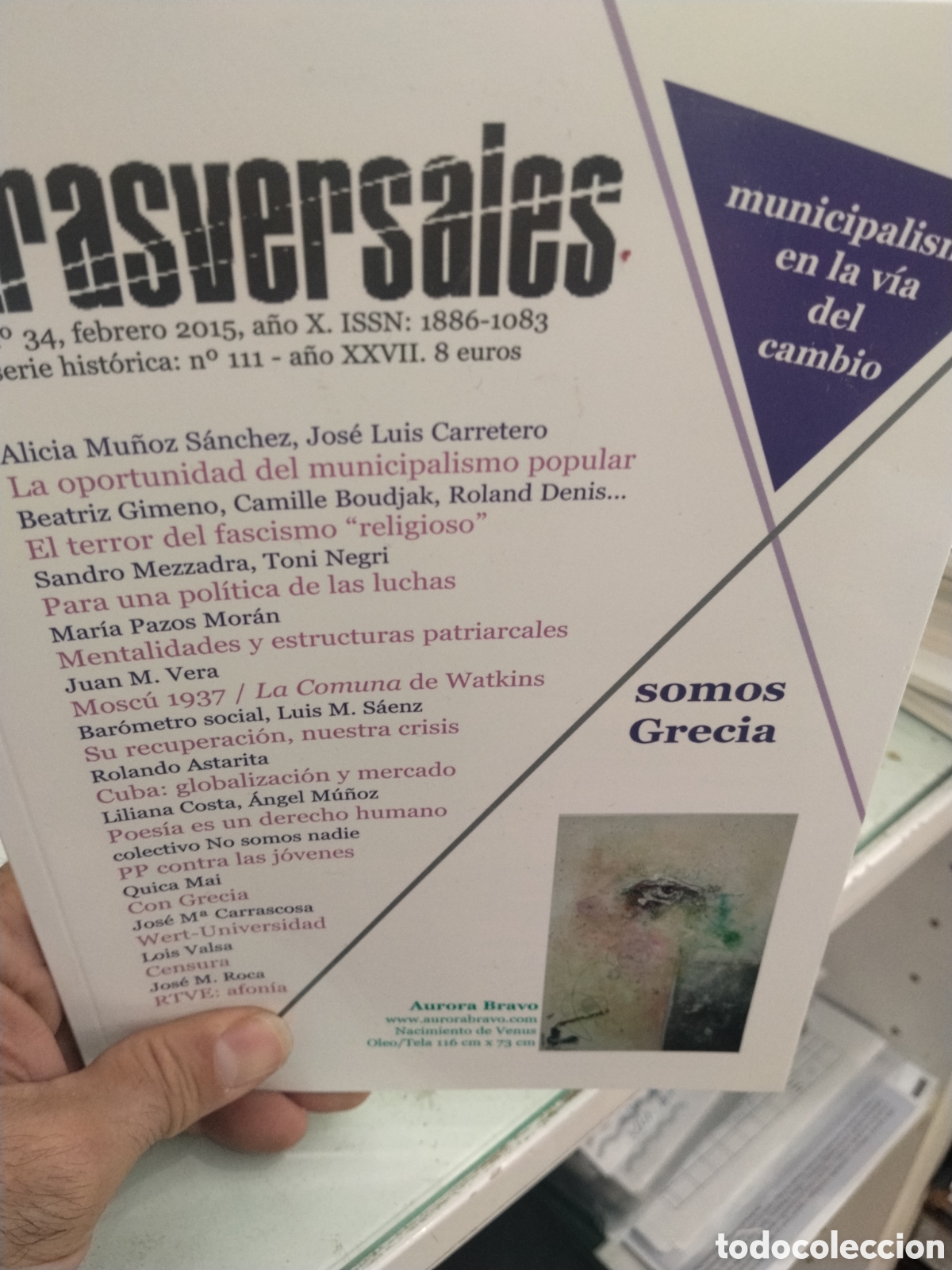 Collectionnisme de Revues et Journaux: Trasversales n. 34. Febrero 2015.