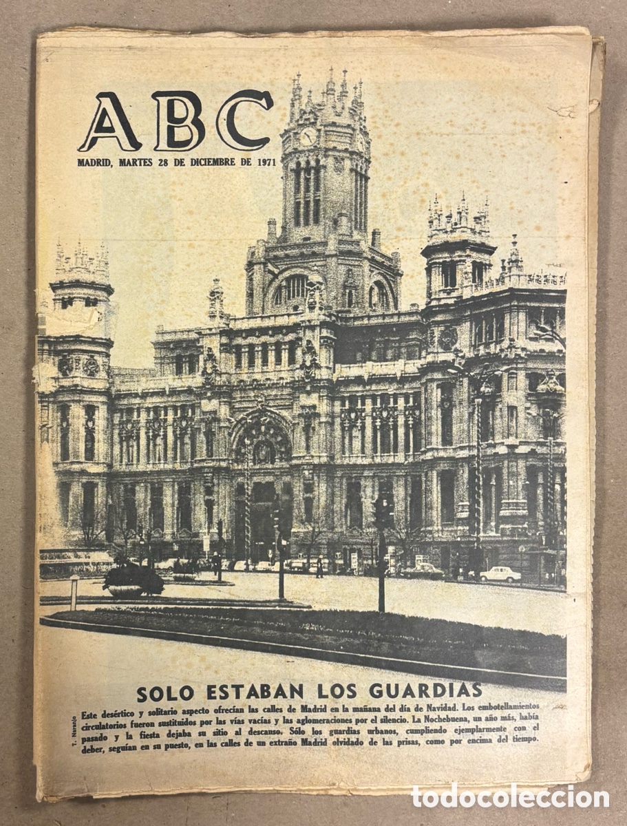Collection Magazines and Newspapers: ABC (28 DE DICIEMBRE DE 1971). D&Iacute;A DE NAVIDAD EN MADRID, MOHAMMED ALI,&hellip;