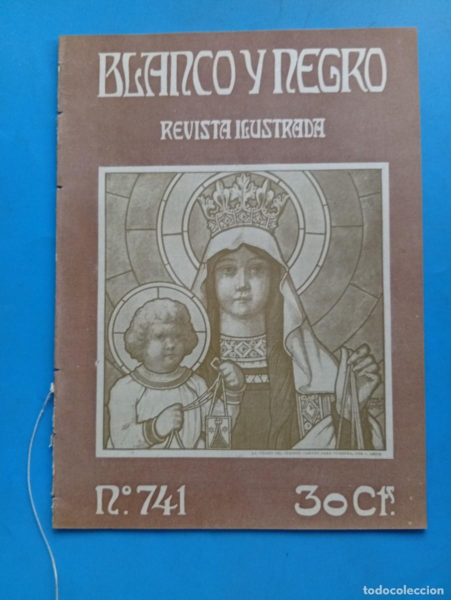 Coleccionismo de revistas y peri&oacute;dicos: BLANCO Y NEGRO. N&ordm; 741. A&Ntilde;O 1905. LAS BELLAS ARTES. RINCONES VERANIEGOS: NAVAJAS. LAS MONJAS .. LEER
