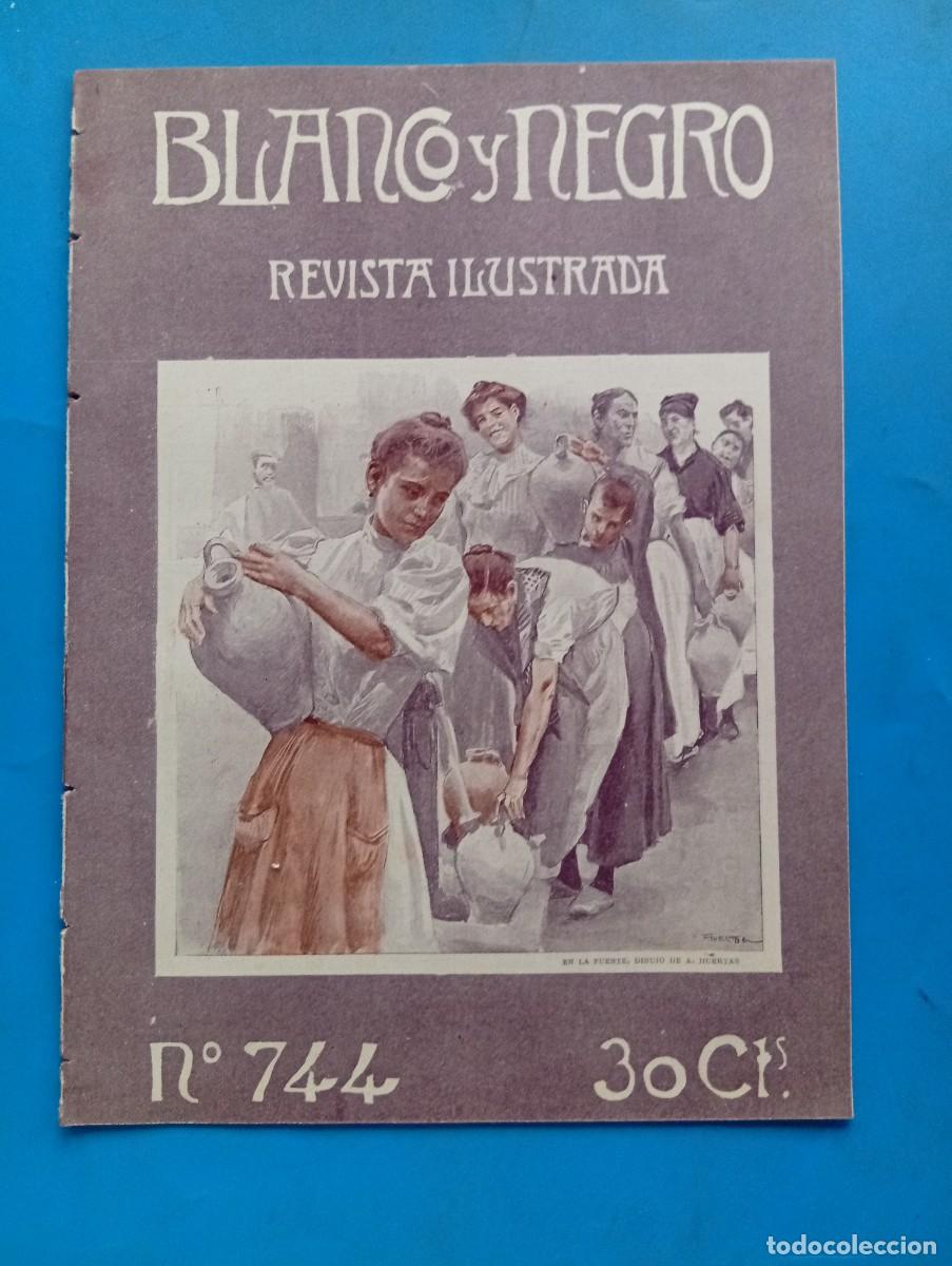 Coleccionismo de revistas y peri&oacute;dicos: BLANCO Y NEGRO. N&ordm; 744. A&Ntilde;O 1905. RETRATOS FAMOSOS, GERARDO SEGHERS. DE LA TIERRA CANARIA, IS.. LEER