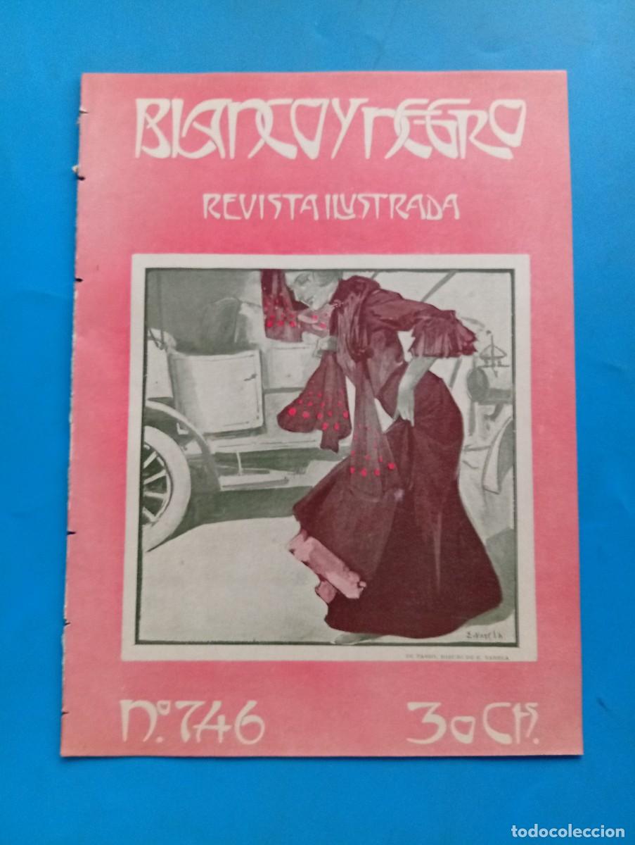 Coleccionismo de revistas y peri&oacute;dicos: BLANCO Y NEGRO. N&ordm; 746. A&Ntilde;O 1905. UNA DAMA DE LA CORTE DE FELIPE II. LA ENSE&Ntilde;ANZA EN VERANO.... LEER