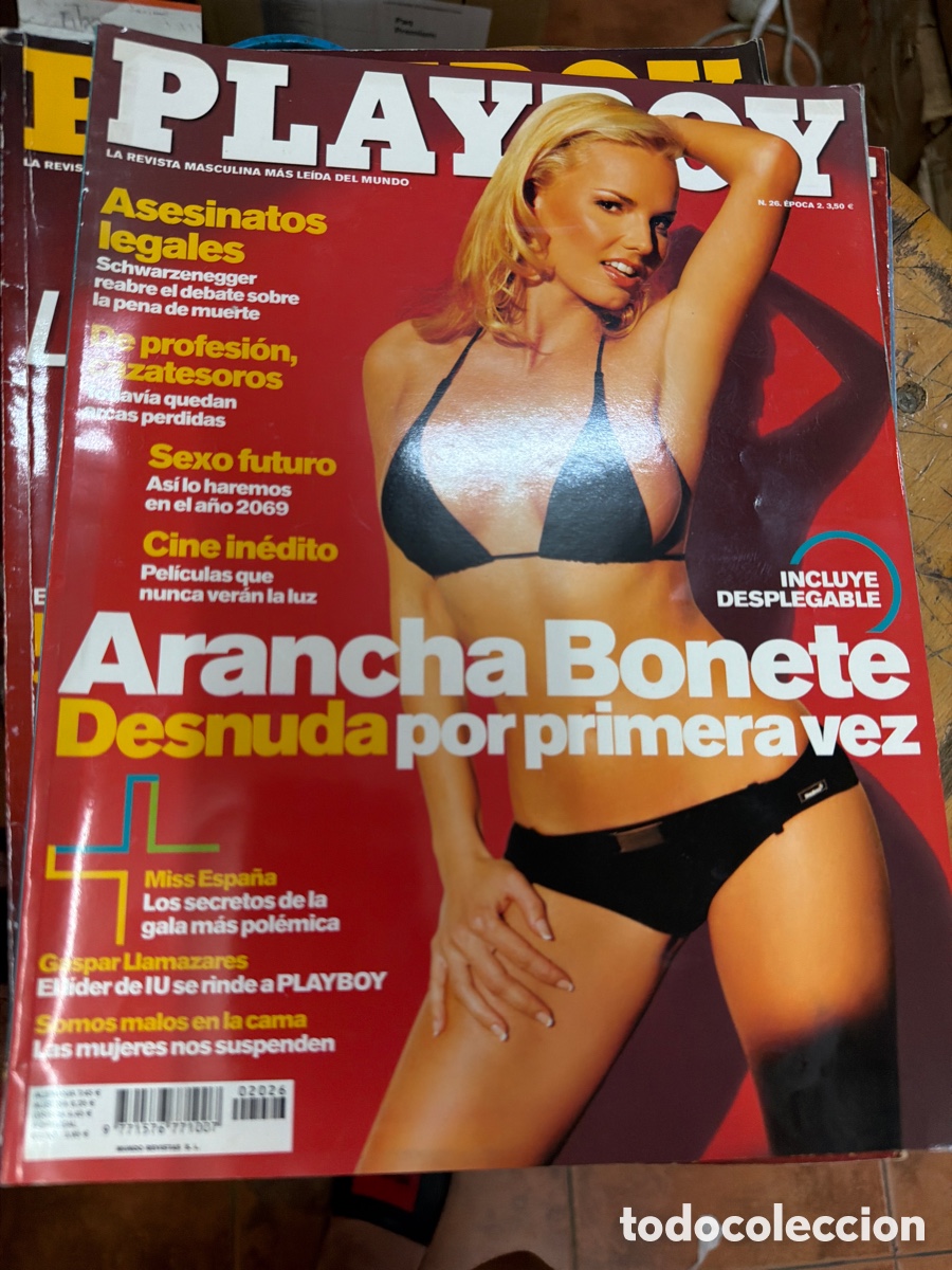 Coleccionismo de revistas y peri&oacute;dicos: Lote de 3 revistas eroticas playboy edici&oacute;n espa&ntilde;ola.a&ntilde;o 2003.N 15 26 y 21.contiene p&oacute;ster central