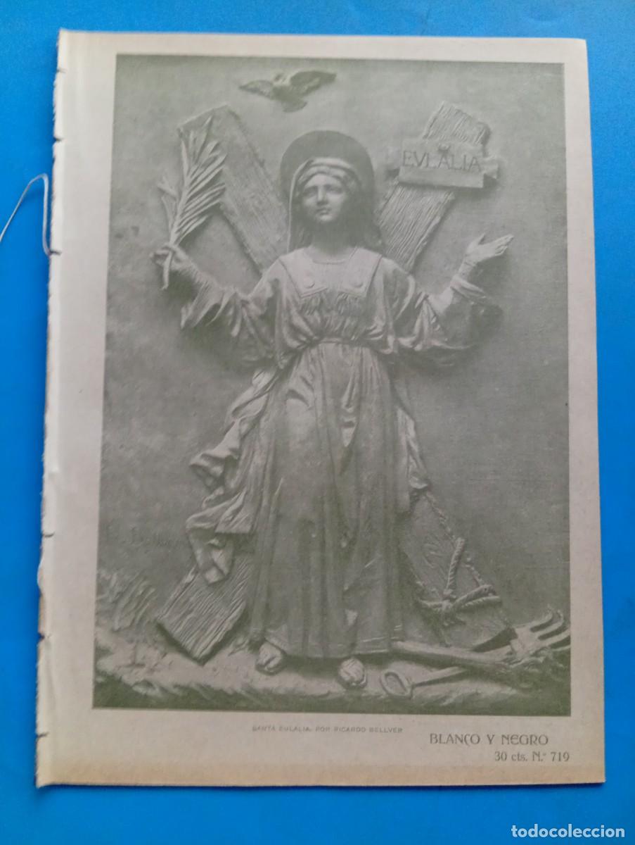 Coleccionismo de revistas y peri&oacute;dicos: BLANCO Y NEGRO. N&ordm; 719. A&Ntilde;O 1905. EL INVIERNO EN MONTECARLO. EL VENERABLE VICENTE SORIANO. UN.. LEER