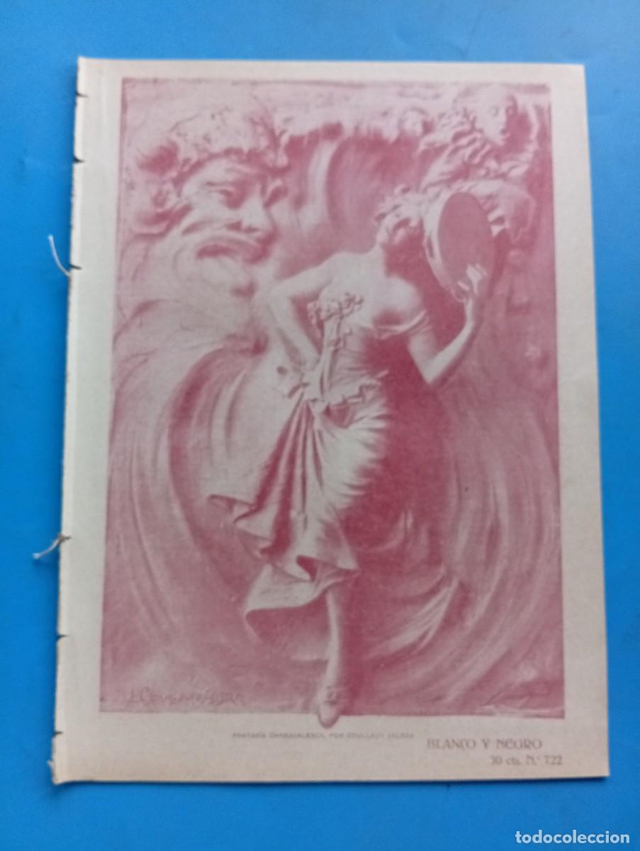 Coleccionismo de revistas y peri&oacute;dicos: BLANCO Y NEGRO. N&ordm; 722. A&Ntilde;O 1905. LA LEYENDA ROTA. CONTRASTE CARNAVALESCO. C&Oacute;MO SE DISFRAZ&Oacute; M.. LEER