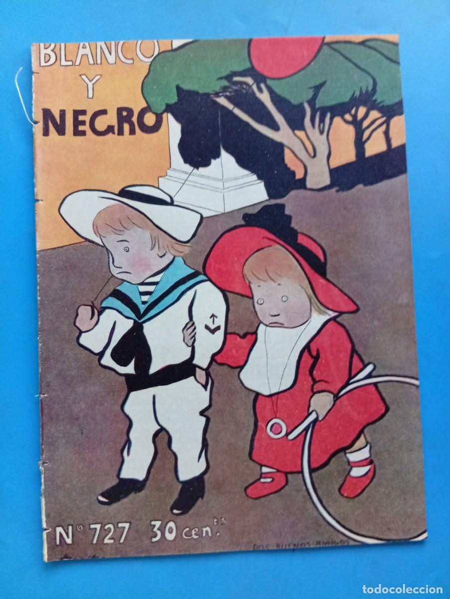 Coleccionismo de revistas y peri&oacute;dicos: BLANCO Y NEGRO. N&ordm; 727. A&Ntilde;O 1905. POR LOS ESTUDIOS EN QUEROL. FOTOGRAF&Iacute;AS &Iacute;NTIMAS DE P&Iacute;O X. U.. LEER