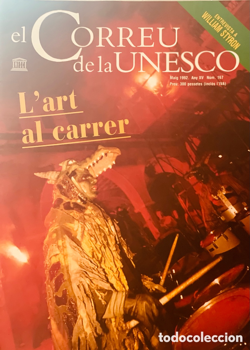 Coleccionismo de revistas y peri&oacute;dicos: L'art al carrer. Correu de la Unesco Num 167. Maig 1992