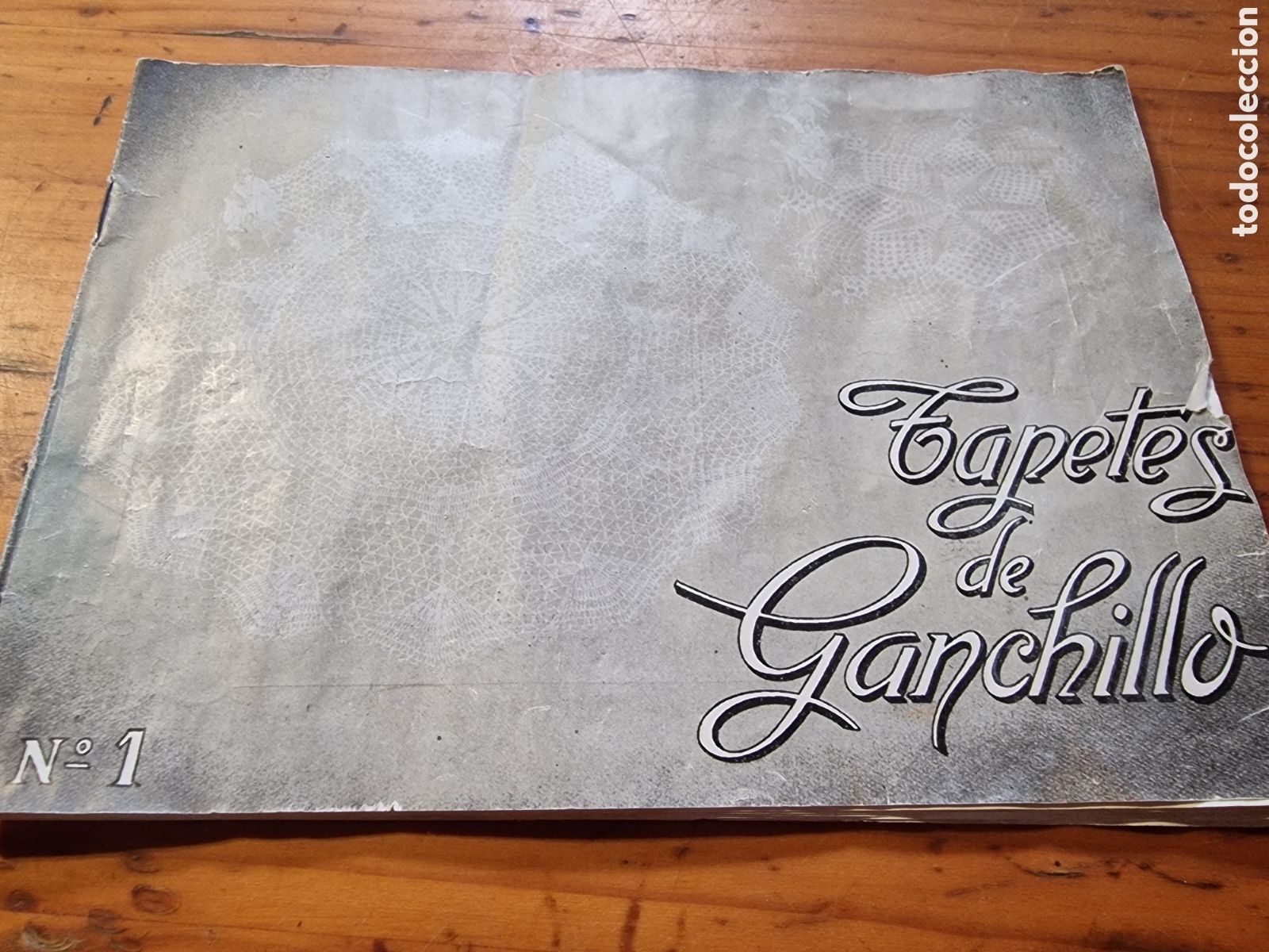 Coleccionismo de revistas y peri&oacute;dicos: Revista a&ntilde;os 59-60,tapetes de ganchillo n&uacute;mero 1