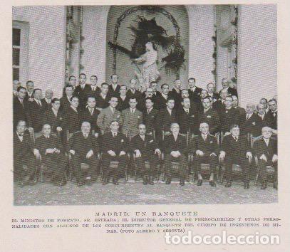 Collection Magazines and Newspapers: Banquete del Cuerpo de Ingenieros de minas, ministro Estrada - 1930