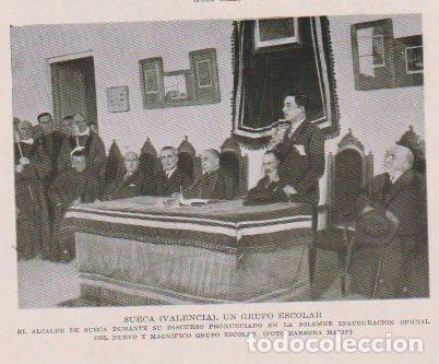 Coleccionismo de revistas y peri&oacute;dicos: * SUECA, Valencia * Discurso del alcalde en la inauguraci&oacute;n del grupo escolar - 1930