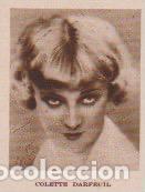 Coleccionismo de revistas y peri&oacute;dicos: * CINE * La actriz Colette Darfeuil - 1930