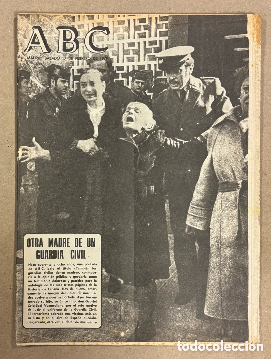 Colecionismo de Revistas e Jornais: ABC (17 DE FEBRERO DE 1979). GUARDIA CIVIL ASESINADO POR LOS GRAPO, BARCELONA - REAL MADRID,