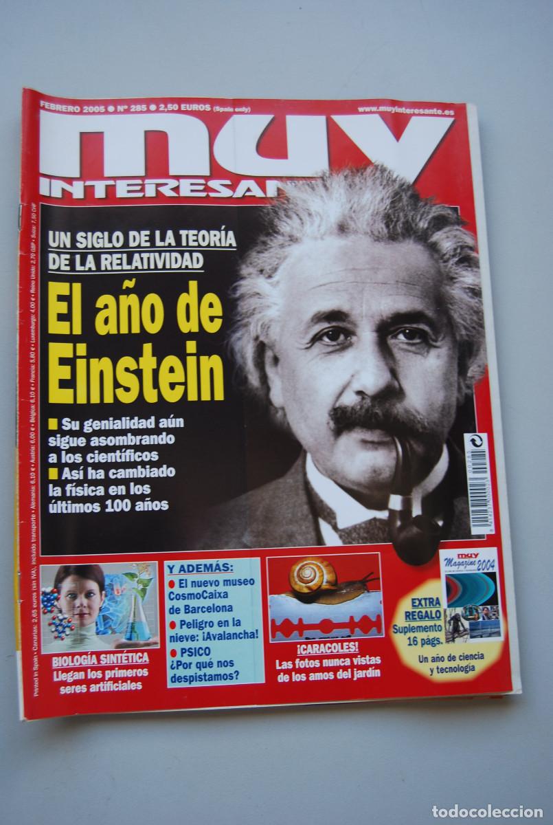 Colecionismo de Revistas e Jornais: MUY INTERESANTE.NUM.285-2005: EL A&Ntilde;O DE EINSTEIN-BIOLOG&Iacute;A SINTETICA-CARACOLES-COSMOCAIXA-