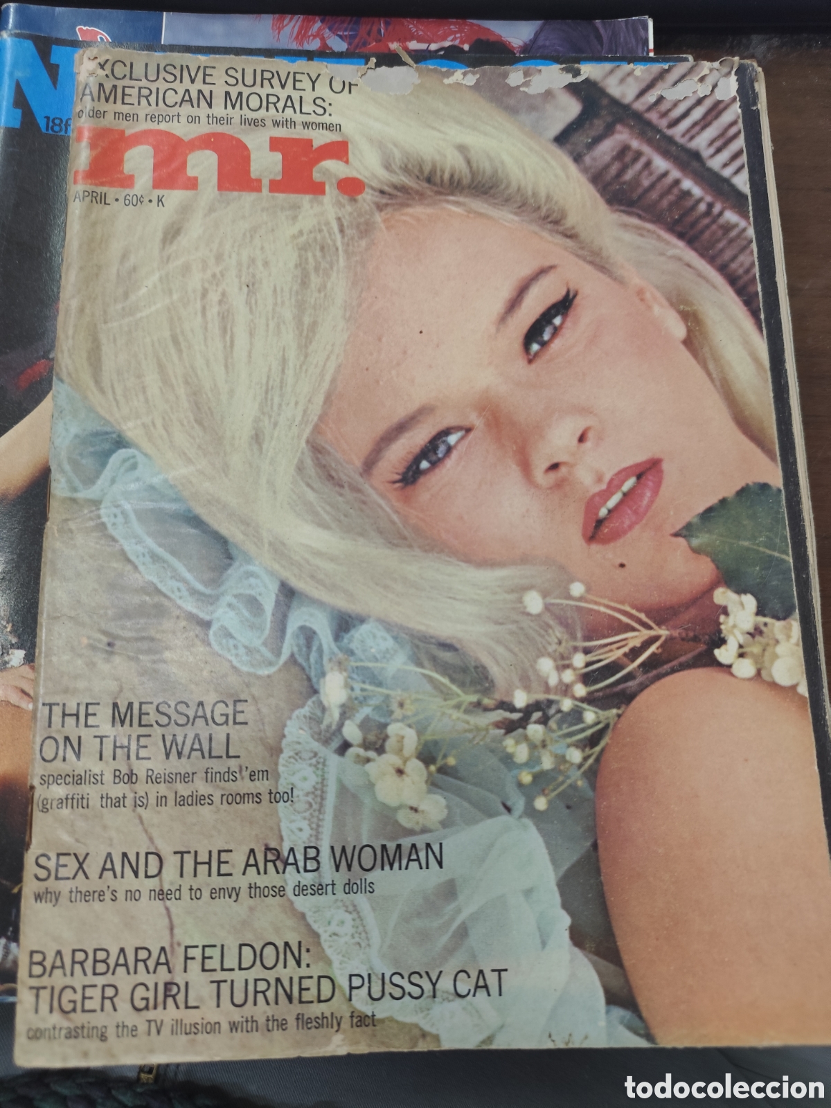 Coleccionismo de revistas y peri&oacute;dicos: Revista Erotica USA MR. April 1968 vol.11.n.6. incluye p&oacute;ster central