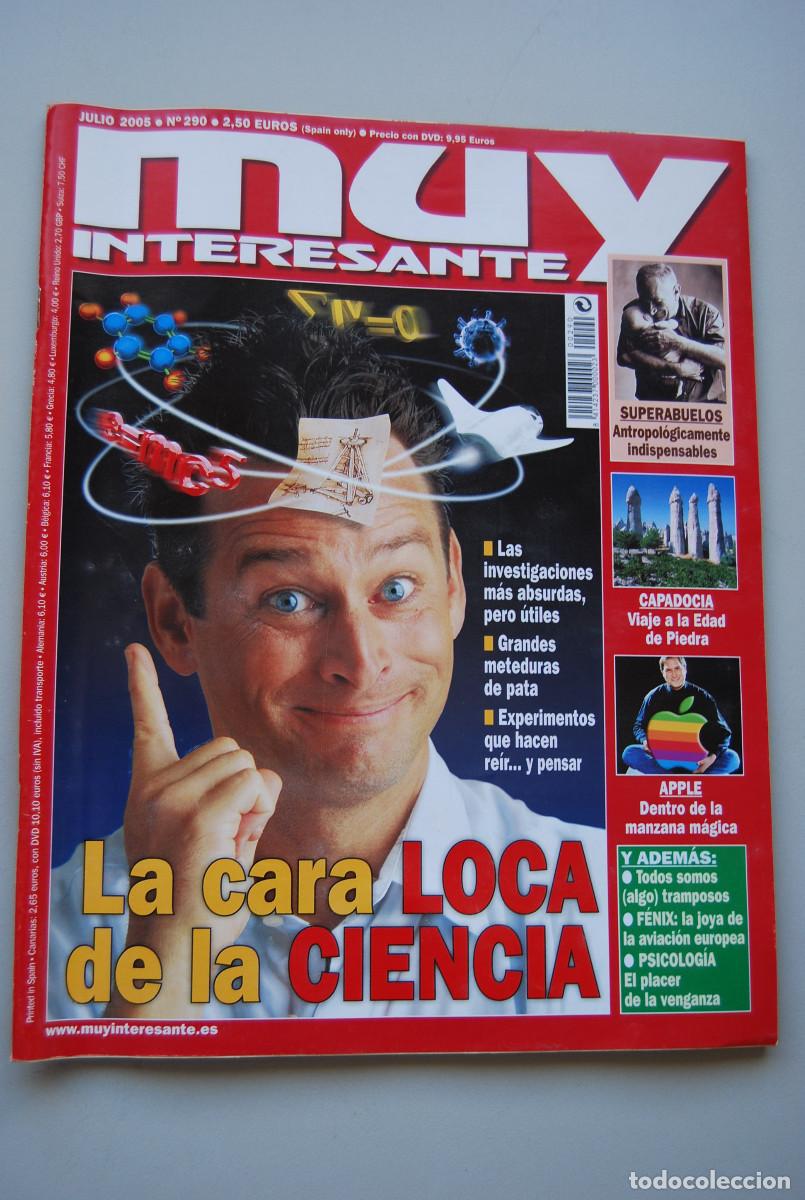 Coleccionismo de revistas y peri&oacute;dicos: MUY INTERESANTE.NUM.290-2005: LOCA CIENCIA-SUPERABUELOS-CAPADOCIA-APPLE-FENIX-SOMOS TRAMPOSOS