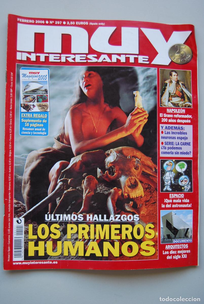 Coleccionismo de revistas y peri&oacute;dicos: MUY INTERESANTE.NUM.297-2006: LOS PRIMERIOS HUMANOS-NAPOLE&Oacute;N-ARQUITECTOS-VIDA DE ASTRON&Aacute;UTA